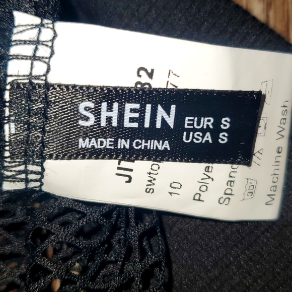 Shein Fishnet long Sleeve Top - Picture 6 of 6